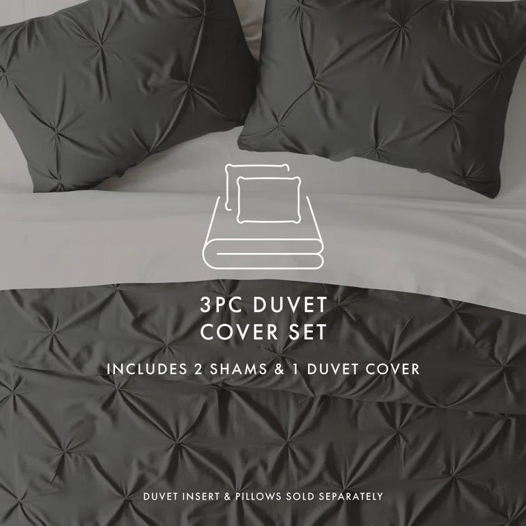 Becky Cameron Pinch Pleat Textured Duvet Cover Set