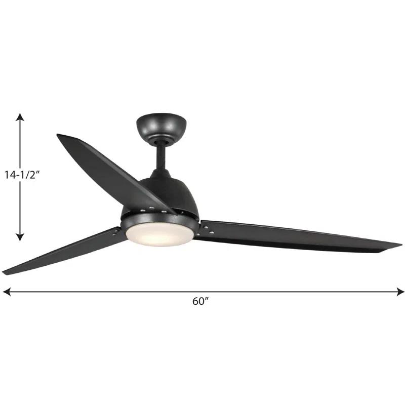 Ivy Bronx Vickey 60'' Ceiling Fan with LED Lights