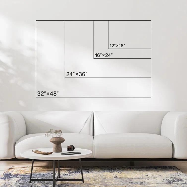 IDEA4WALL Woodland Forest Landscape " Green Pine Tree Forest "