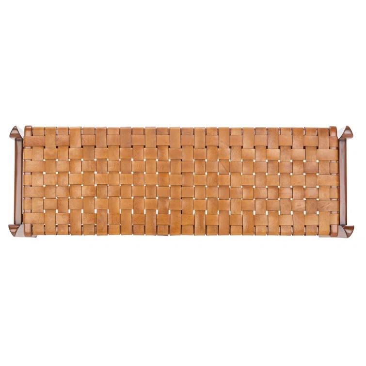 Kenan Genuine Leather Bench