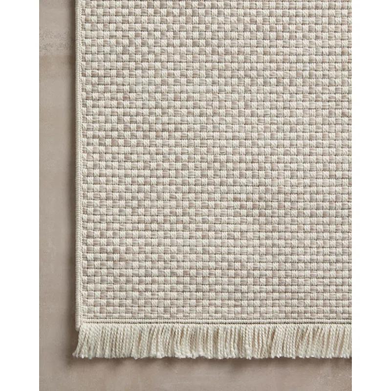 Amber Lewis x Loloi Malibu Ivory / Dove Indoor / Outdoor Area Rug