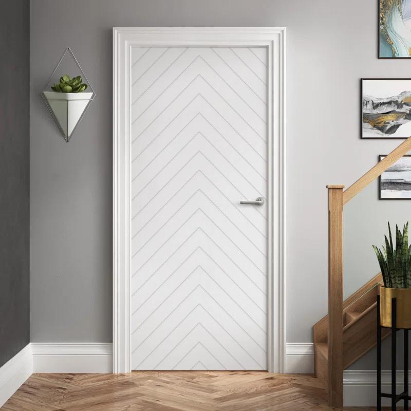 Calhome Hollow Paneled Painted Slab Door