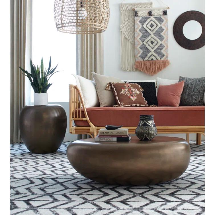 Phillips Collection River Stone Solid Coffee Table