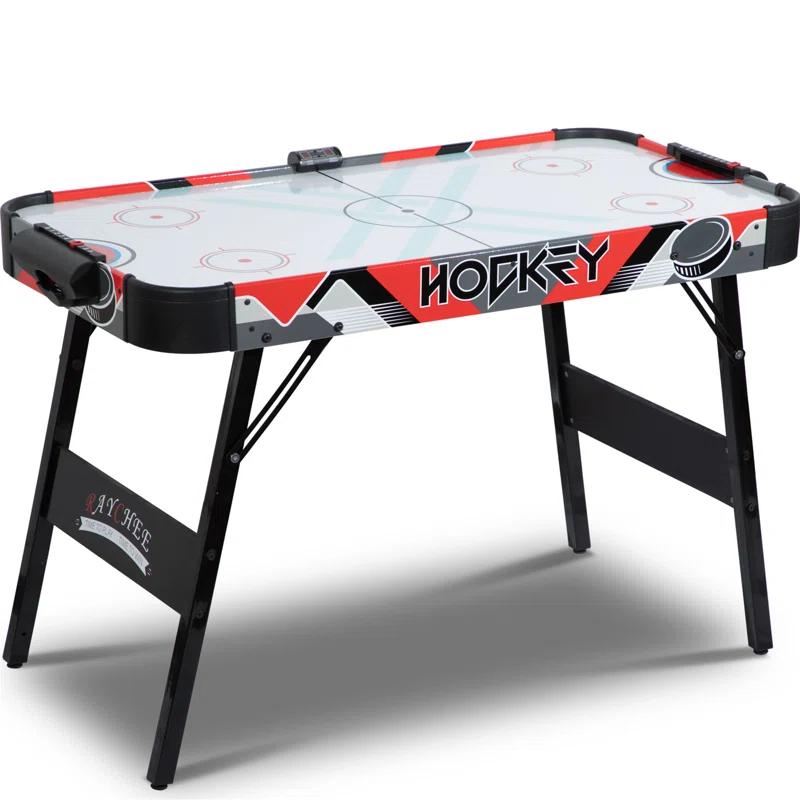 RayChee 48'' 2 -Player Wood Air Hockey Table with Digital Scoreboard