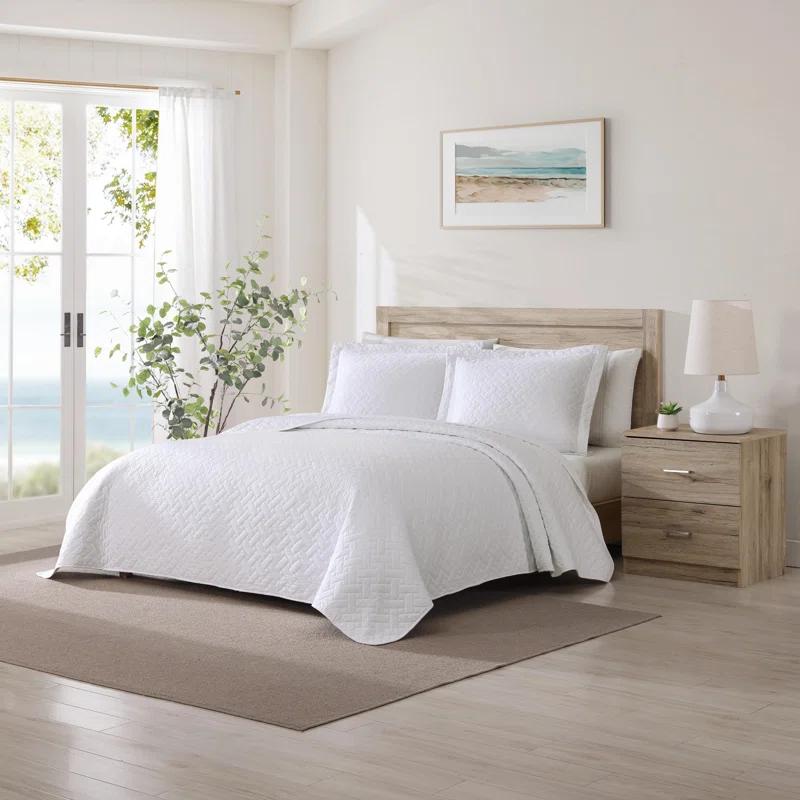 Tommy Bahama Home Tommy Bahama Raffia Solid Cotton Reversible Quilt Set