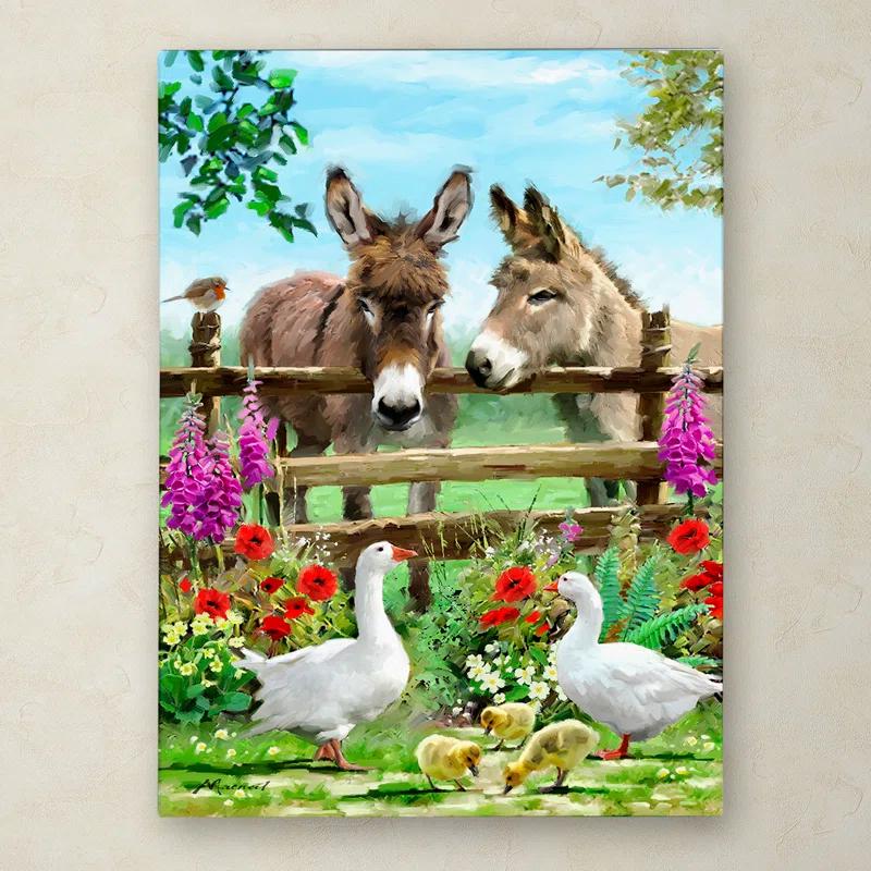 Trademark Fine Art The Macneil Studio " Donkeys " by The Macneil Studio