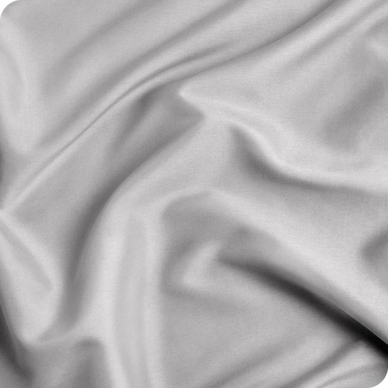 King/Cal King Light Grey Double Brushed Duvet Cover Set by Bare Home