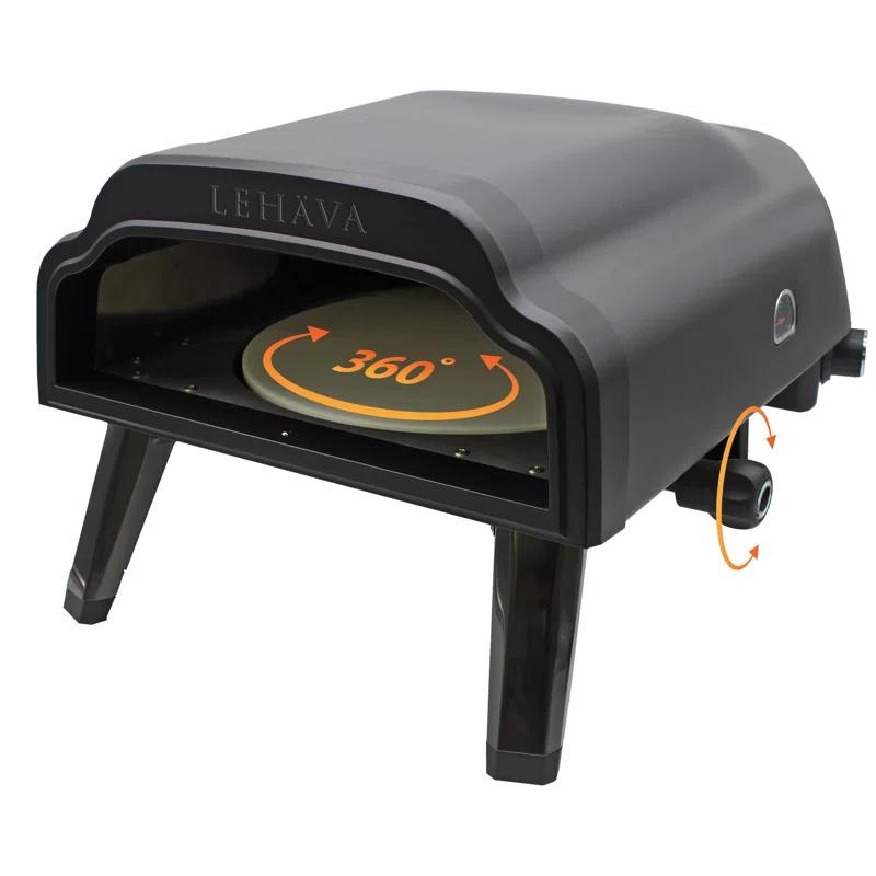 Flame King Flame King LEHAVA 14-inch Portable Outdoor Propane Pizza Oven for Camping and Outdoor Cooking