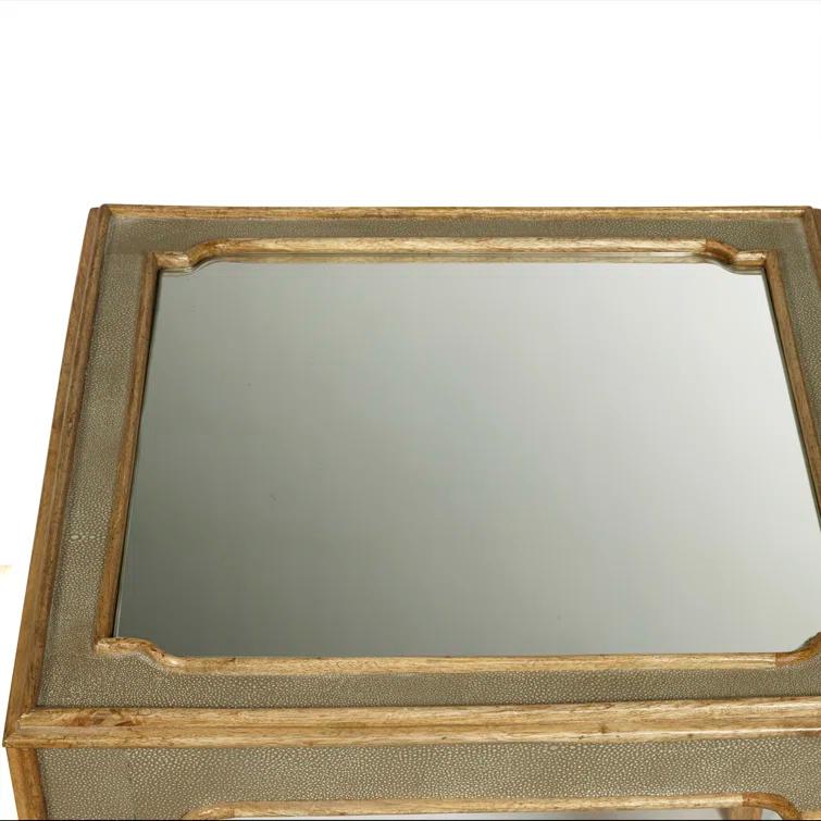 Pulaski Furniture Art Deco Side Table with Mirror Top