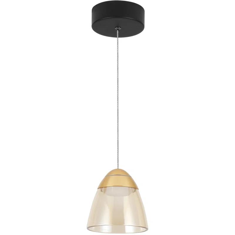VONN Lighting Roma 5-in 100-277V 1-Light ETL Certified Integrated LED Height Adjustable Pendant Lighting