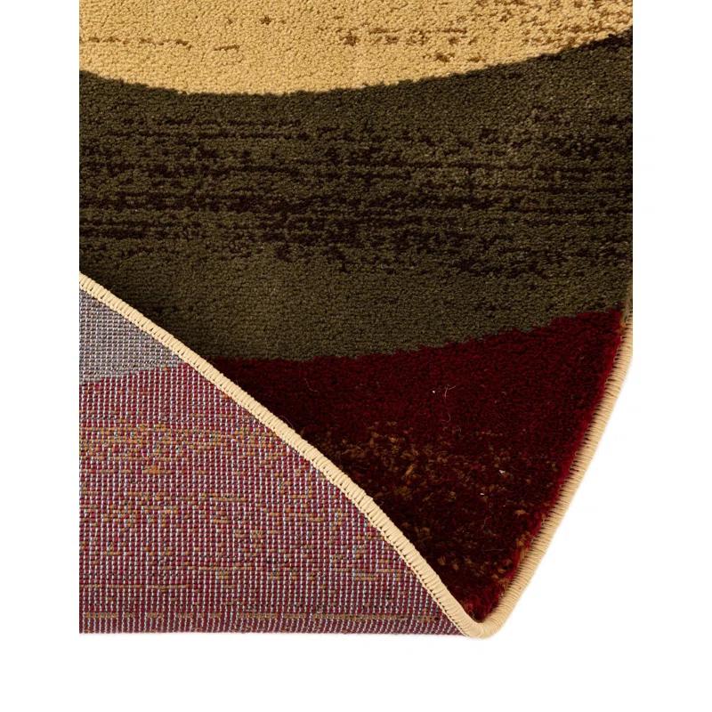 Unique Loom Ivetta Abstract Beige Area Rug