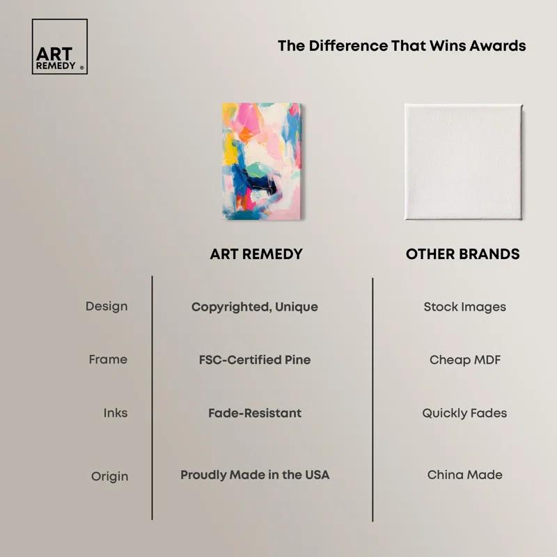 Art Remedy Colorburst Melody Canvas Modern Color Abstract by Art Remedy