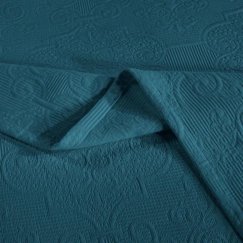Superior Superior Florin Matelasse Jacquard Scrolling Medallion Cotton Bedspread Set With Pillow Shams