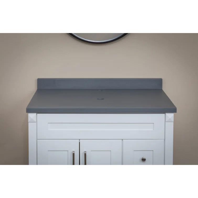 Eden Bath Eden Bath 31-in x 3-in Terrazzo Vanity Top Backsplash