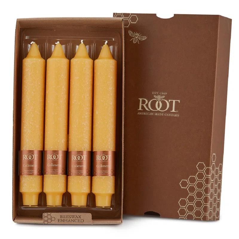 Root Candles Timberline Collenette Dinner Candle Taper (Set of 4)