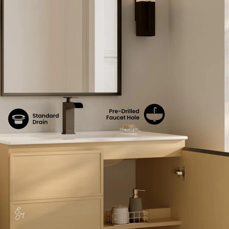 Swiss Madison St. Tropez 36" Freestanding Bathroom Vanity With Sink Top