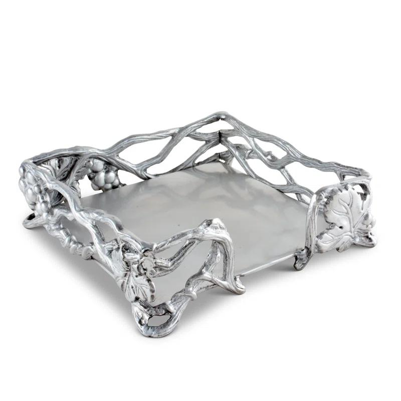 Arthur Court Designs Grape Metal Flat Napkin Holder