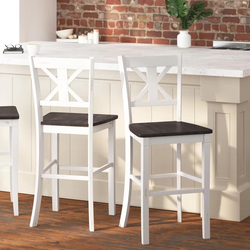 Taylor & Logan Bakersville Solid Wood Counter Stool (Set of 2)