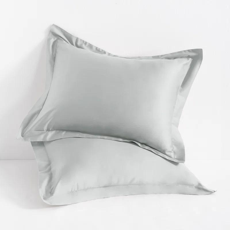NTBAY Egyptian-Quality Cotton Sham Covers, 500 Thread Count Cotton Sateen Square Pillow Covers - NTBAY (Set of 2)