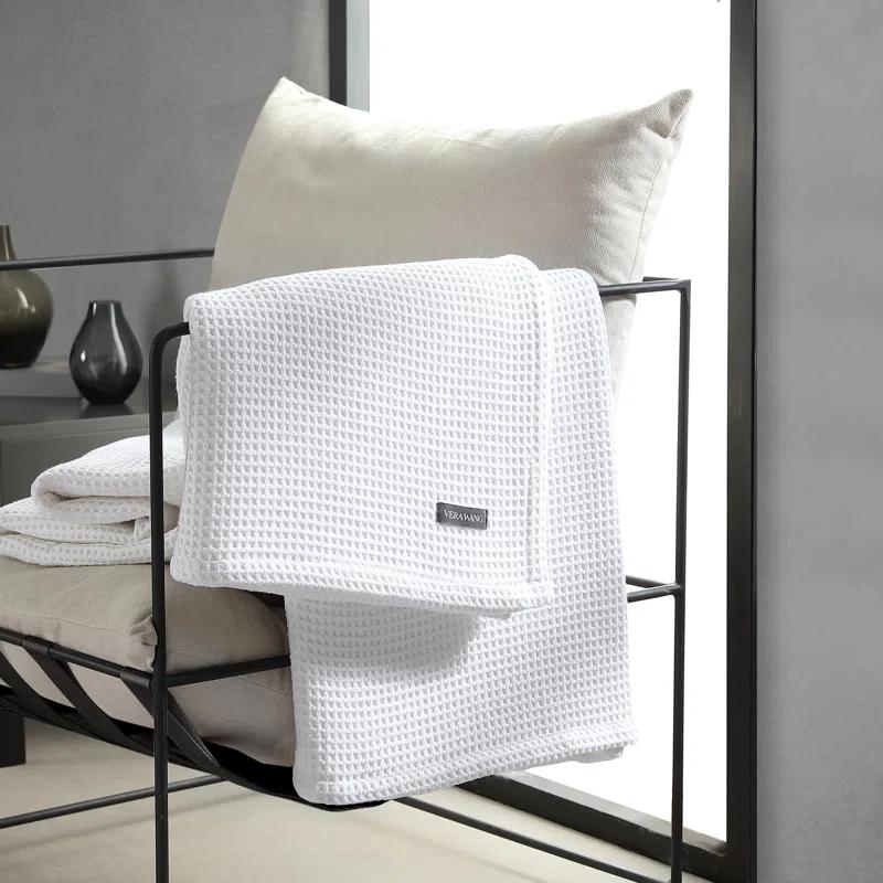 Vera Wang Vera Wang Waffleweave Cotton Blanket