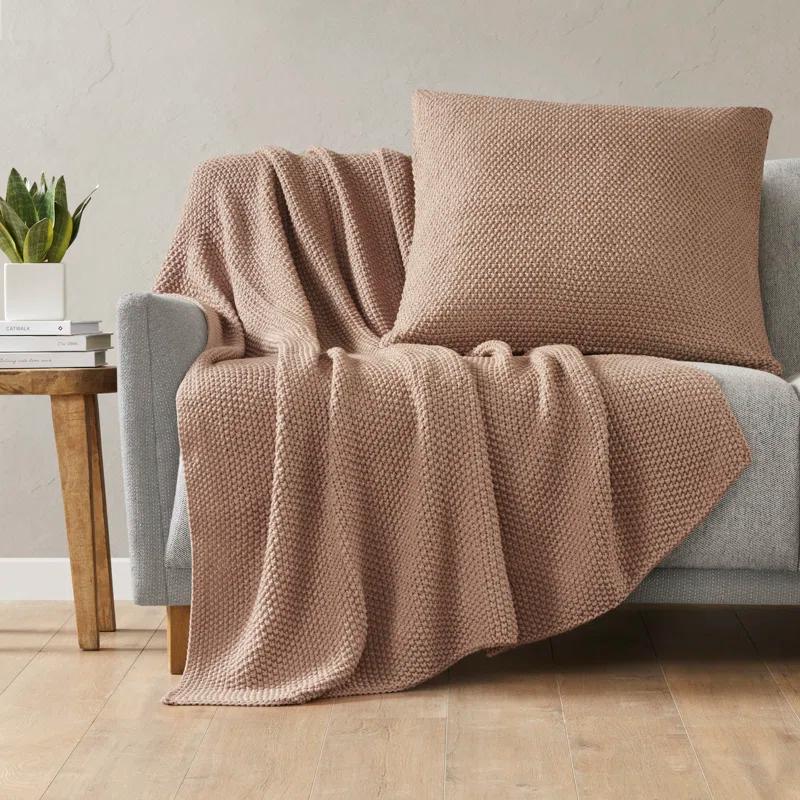 INK+IVY Tino Knit Square Euro Pillow Sham