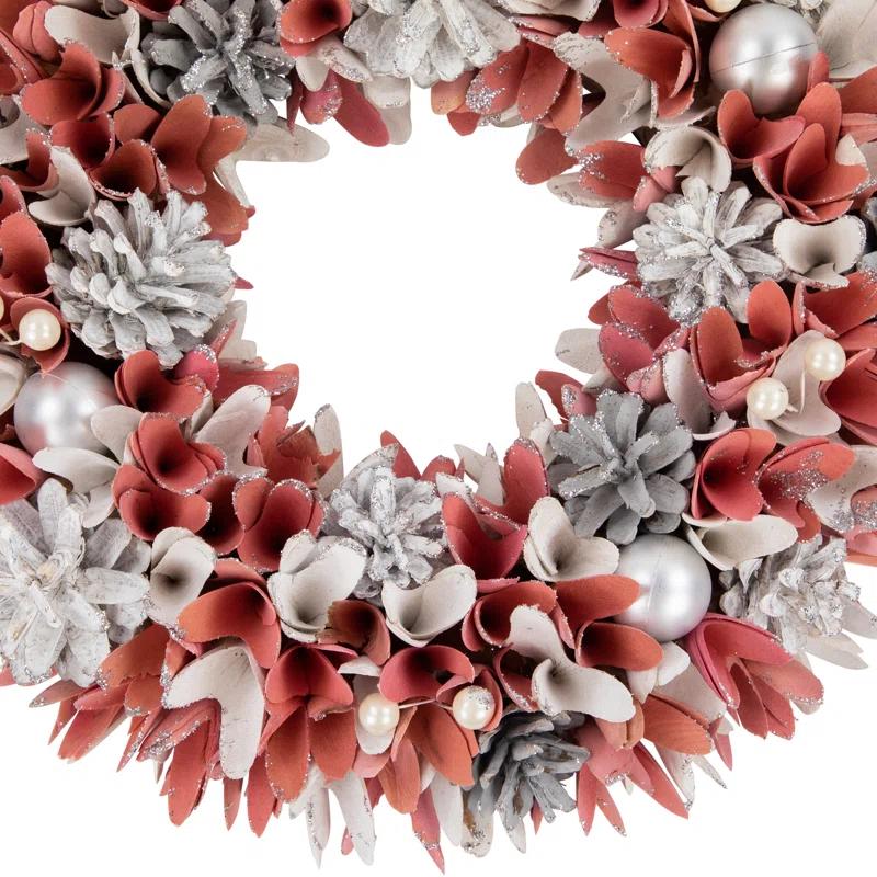 Northlight Seasonal Faux Pinecone Wood 13'' Wreath