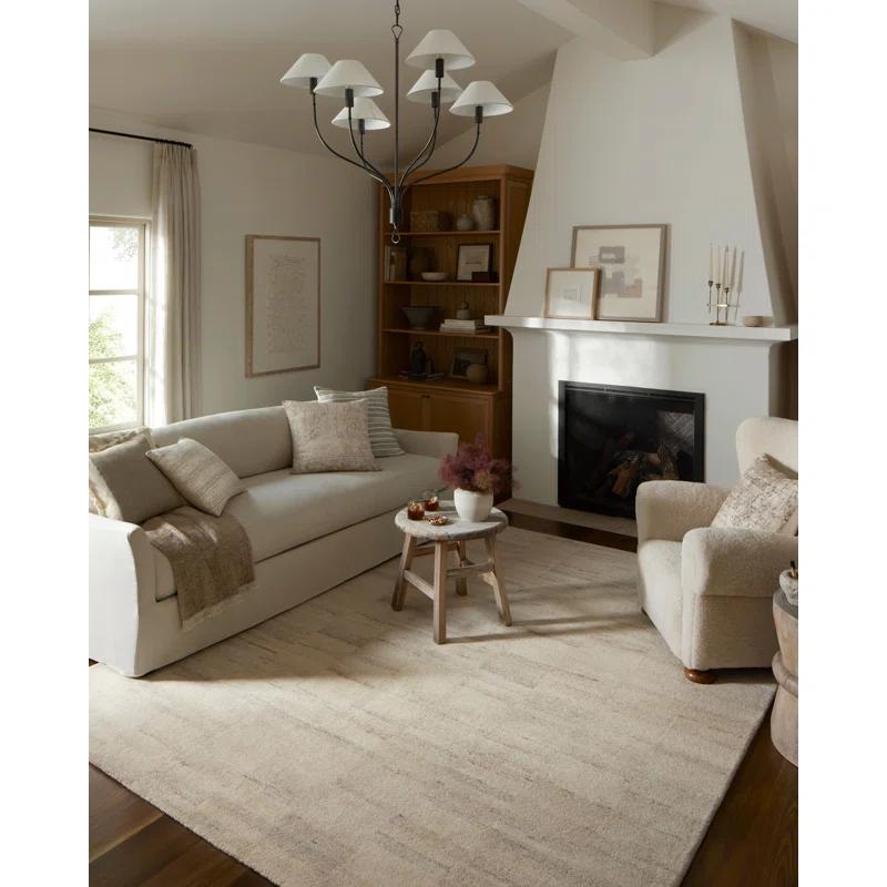 Amber Lewis x Loloi Amber Lewis x Loloi Rocky Natural / Fog Area Rug