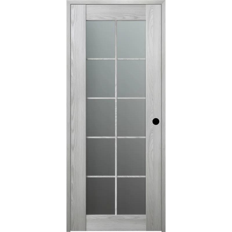 Belldinni Avon 10 Lite Solid Manufactured Wood and Glass Paneled Prefinished Standard Door
