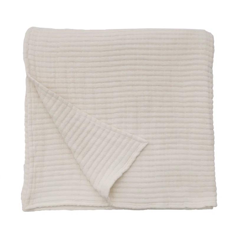Vancouver Cotton Coverlet by Pom Pom at Home - Cream / King
