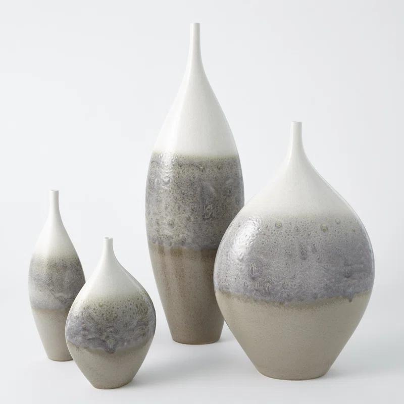 Cream Rises Vase-Wide