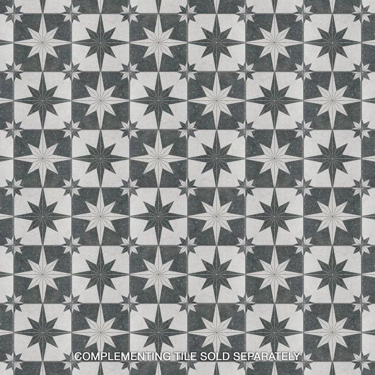 Merola Tile Compass Star 8" x 8" Porcelain Stone Look Wall & Floor Tile