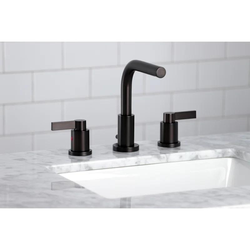 Kingston Brass KB962FL Widespread Bathroom Faucet, Polished Brass
