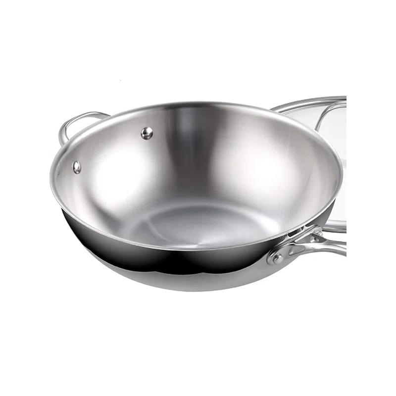 3 Quarts Stainless Steel Saute Pan with Lid