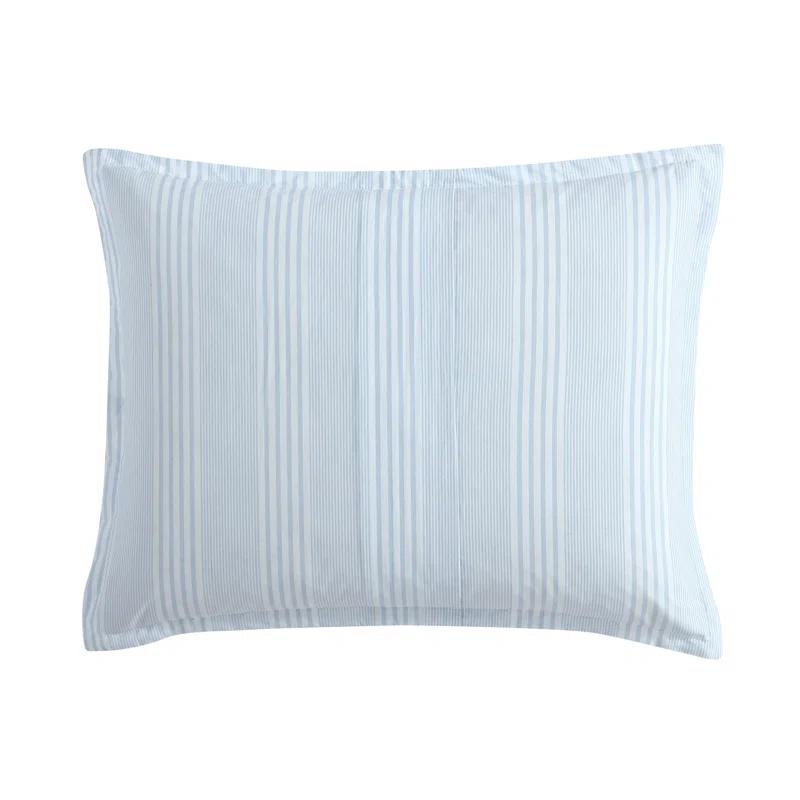 Laura Ashley Laura Ashley Bedford Reversible Cotton Blue Comforter Set