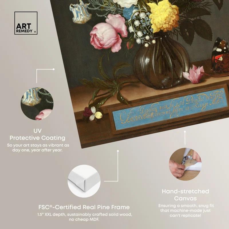 Art Remedy Ambrosius Bosschaert The Elder Bouquet Wall Art by Art Remedy