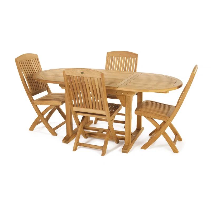 ARB Teak & Specialties Venue Solid Wood Patio Folding Chair Folding Chair