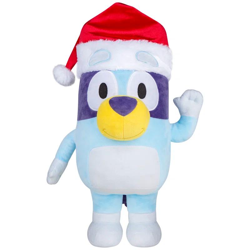 Gemmy Industries Bluey Holiday Greeter with Santa Hat