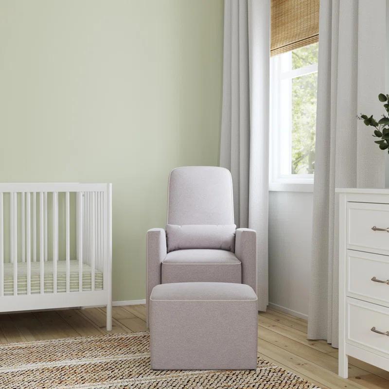 daVinci Olive Swivel Glider with Ottoman