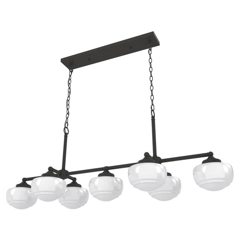 Hunter Saddle Creek 7 Light Linear Chandelier Ceiling Light Fixture