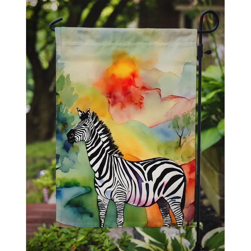 Caroline's Treasures Double Sided 15.5'' H x 11.25'' W Polyester Animal Garden Flag