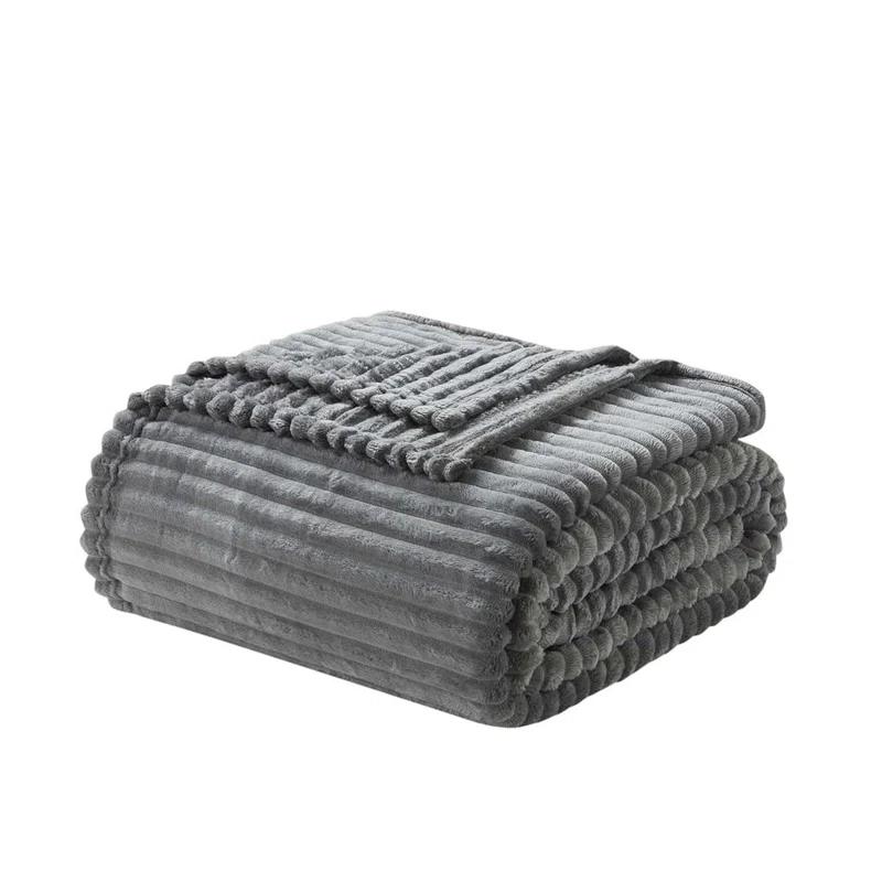 Nestl Nestl Cut Plush Cozy Throw Blanket - Fuzzy Warm Fleece Bed Blankets - Throws for Sofa, Bed, and Couch