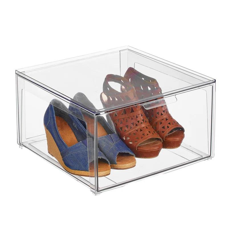iDesign Clarity Closet Stacking Drawer Organizer 14 x 14 x 8 M4 (Set of 4)