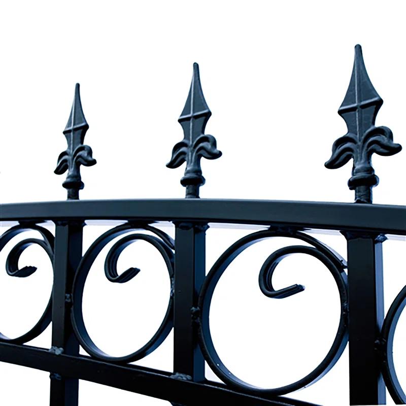 ALEKO Steel Single Swing Driveway Gate - LONDON Style