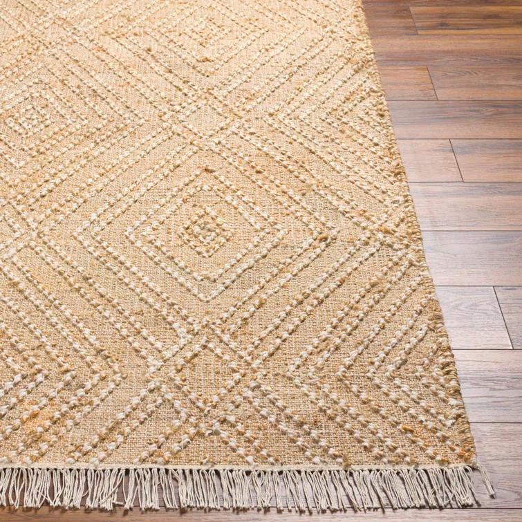 Birch Lane™ Sal Geometric Flatweave Area Rug in Khaki