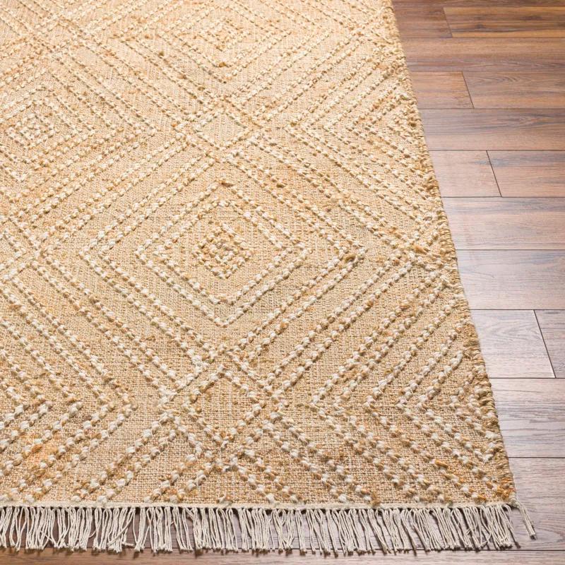 Birch Lane™ Sal Geometric Flatweave Area Rug in Khaki