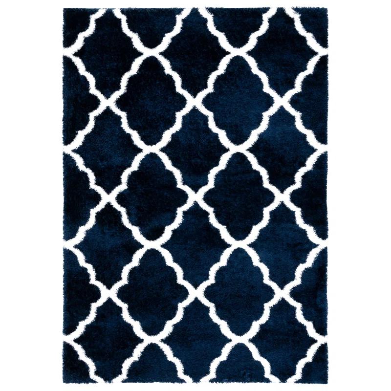 Rosdorf Park Danesha Tahoe Shag Performance Geometric Rug