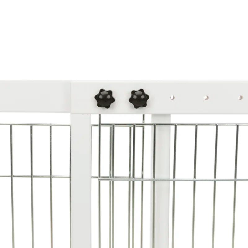 TRIXIE TRIXIE Freestanding Pet Gate with Pet Door, Adjustable Width, 22.5 in Height