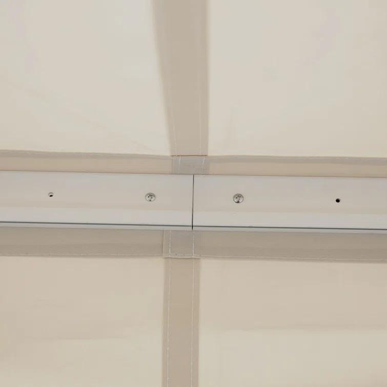 Outsunny Outsunny 141.6'' W x 1'' D Plastic Green Cover Retractable Patio Awning