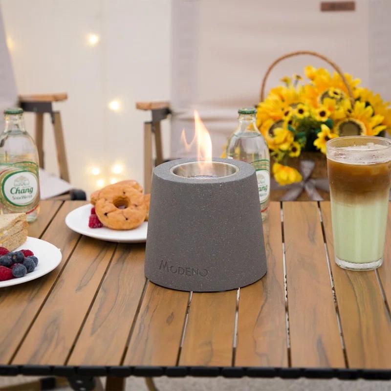 Envelor Entta Stone Bio-Ethanol Outdoor Tabletop Fireplace