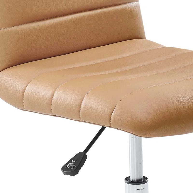 Modway Modway Ripple Armless Mid Back Vinyl Office Chair